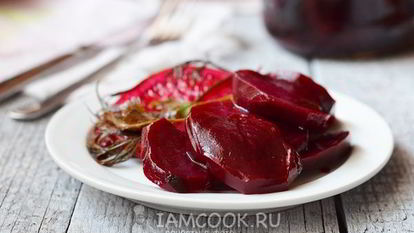 Рецепт Свеклы, маринованной с апельсином