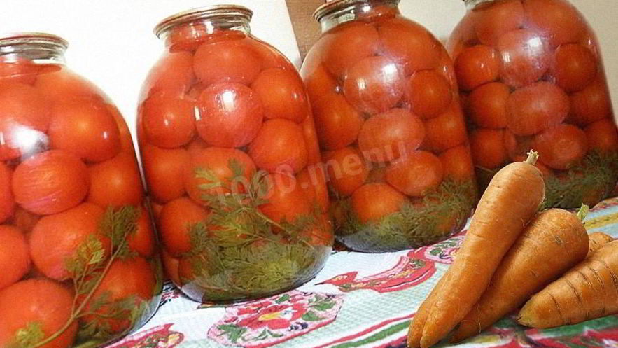 Рецепт морковной ботвы помидоры на зиму