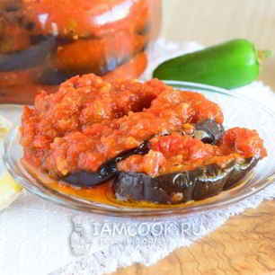 Рецепт Острых баклажанов на зиму без стерилизации