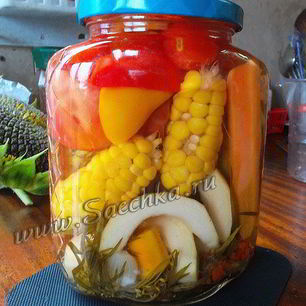 Рецепт Овощного ассорти на зиму