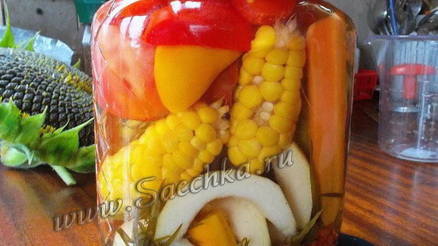 Рецепт овощного ассорти на зиму