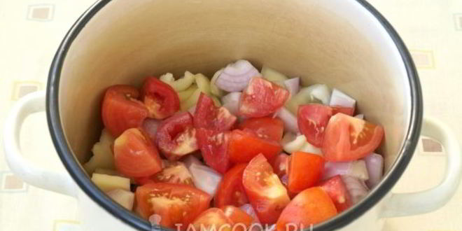 Рецепт овощного соте на зиму