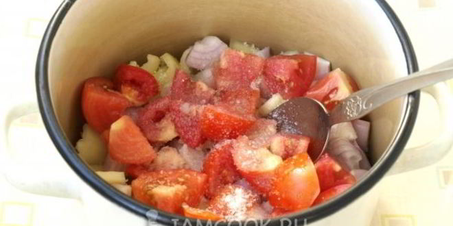 Рецепт овощного соте на зиму