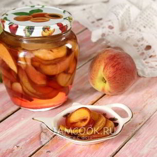 Рецепт Персиков в собственном соку на зиму