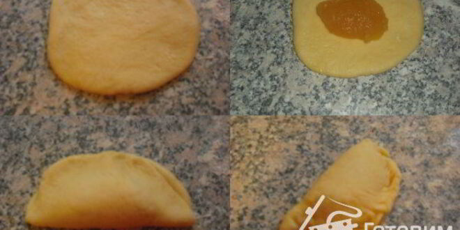 Рецепт дрожжевых рулетиков с яблочным повидлом