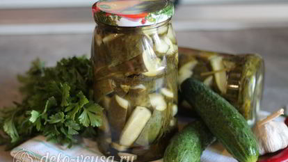 Рецепт Сладких огурцов на зиму