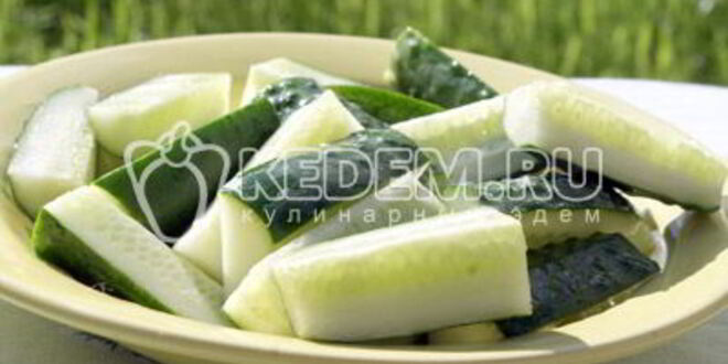 Рецепт быстрых малосольных огурцов в пакете