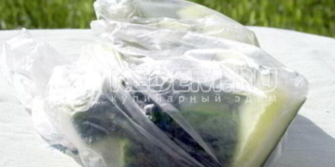 Рецепт быстрых малосольных огурцов в пакете
