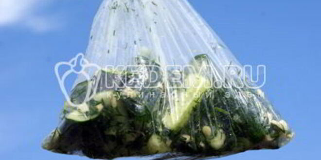 Рецепт быстрых малосольных огурцов в пакете