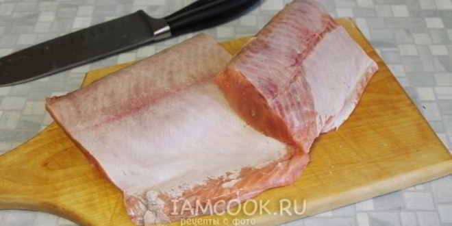 Рецепт горбуши, соленой под семгу
