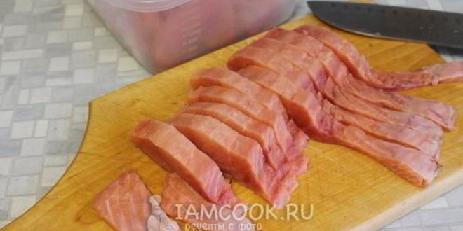 Рецепт горбуши, соленой под семгу