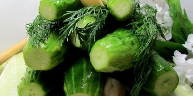 Рецепт малосольных огурчиков в минеральной воде