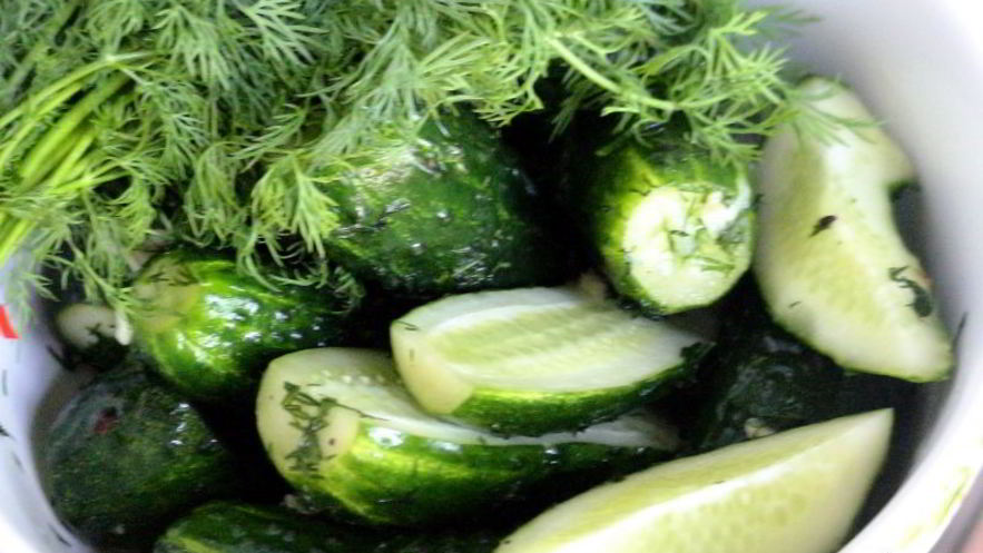 Рецепт малосольных огурчиков в пакете