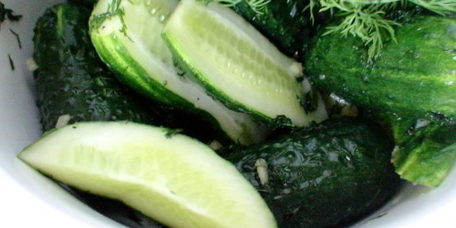 Рецепт малосольных огурчиков в пакете