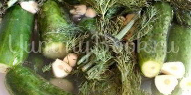 Рецепт малосольных огурцов на минеральной воде