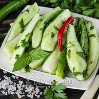 Рецепт Малосольных огурцов в пакете за 2 часа