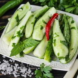 Рецепт Малосольных огурцов в пакете за 2 часа