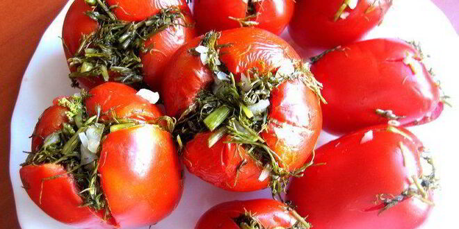 Рецепт малосольных помидоров суточных