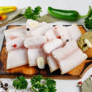 Рецепт Сала в банке в рассоле с чесноком