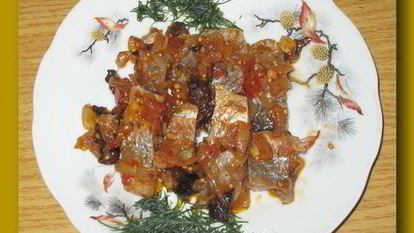 Рецепт Соленой сельди под соусом