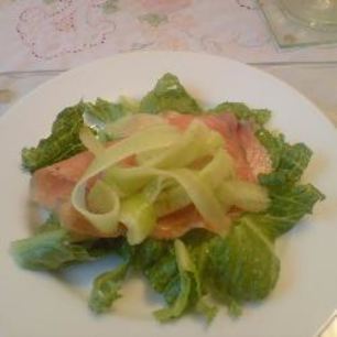 Рецепт Соленого лосося с огурцом