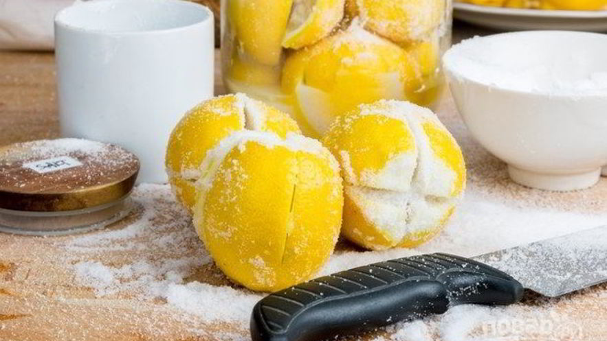 Рецепт соленых лимонов