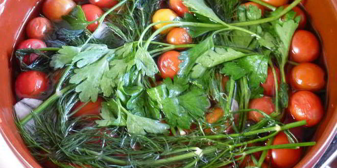 Рецепт соленых помидоров черри