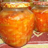 Рецепт Тещиного языка из кабачков на зиму