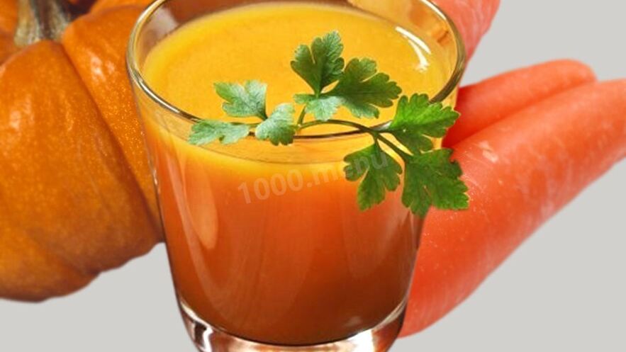 Рецепт тыквенного сока на зиму с курагой и морковью