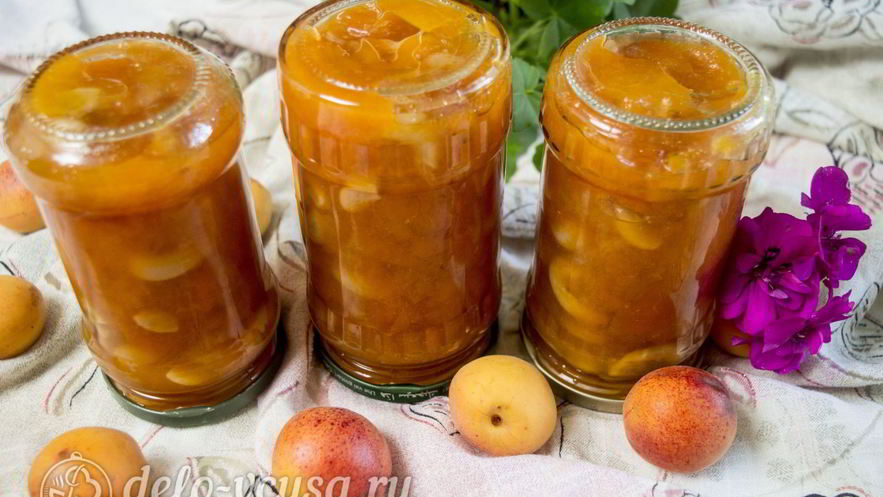 Рецепт абрикосового варенья с орехами
