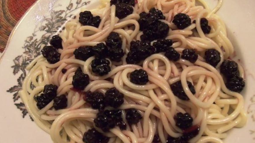 Рецепт спагетти с вареньем