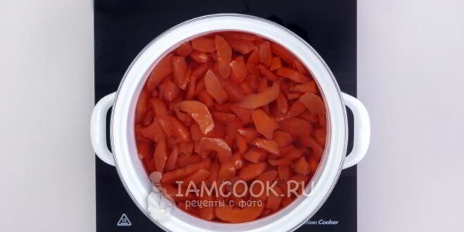 Рецепт варенья из айвы дольками