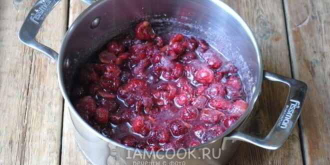 Рецепт варенья из черешни с желатином