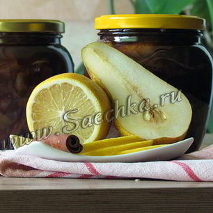 Рецепт Варенья из груш с корицей и лимоном