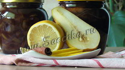 Рецепт Варенья из груш с корицей и лимоном
