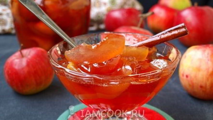 Рецепт варенья из яблок дольками на зиму