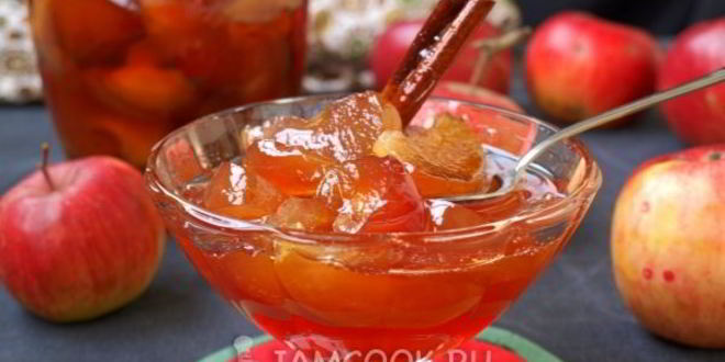 Рецепт варенья из яблок дольками на зиму