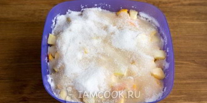 Рецепт варенья из яблок с апельсином на зиму