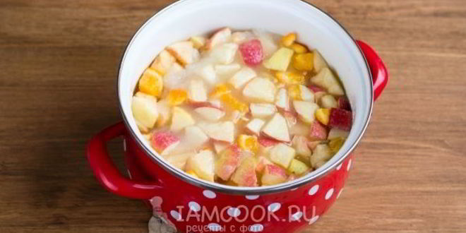 Рецепт варенья из яблок с апельсином на зиму