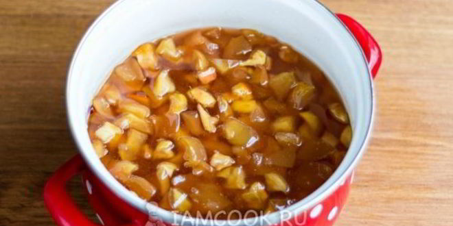 Рецепт варенья из яблок с апельсином на зиму