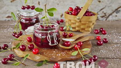 Рецепт Вишни в желатине на зиму