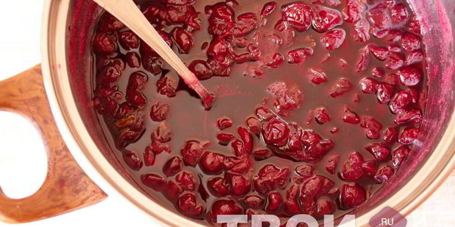 Рецепт вишни в желатине на зиму