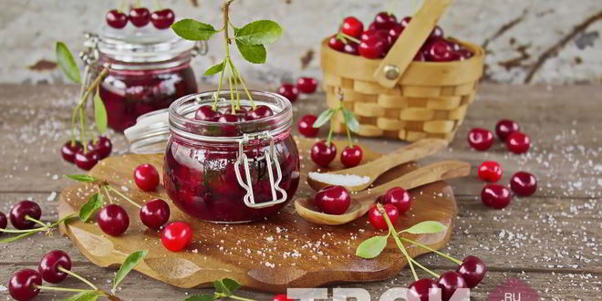 Рецепт вишни в желатине на зиму