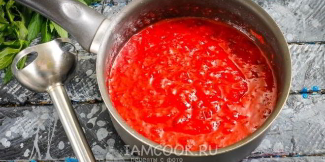 Рецепт яблочно-сливового пюре на зиму