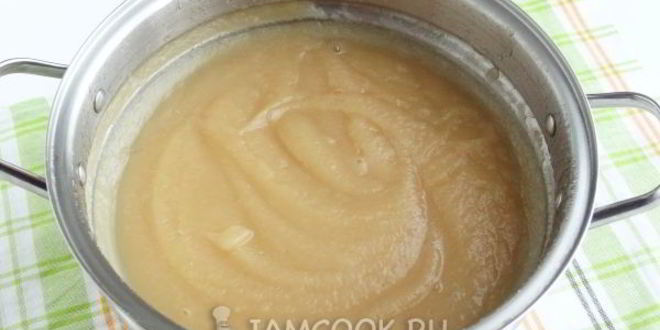 Рецепт яблочного пюре со сгущенкой на зиму