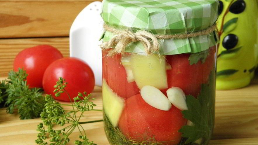 Рецепт закатки томатов на зиму