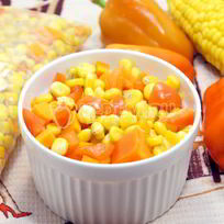 Заморозка овощей на зиму для гарнира с кукурузой
