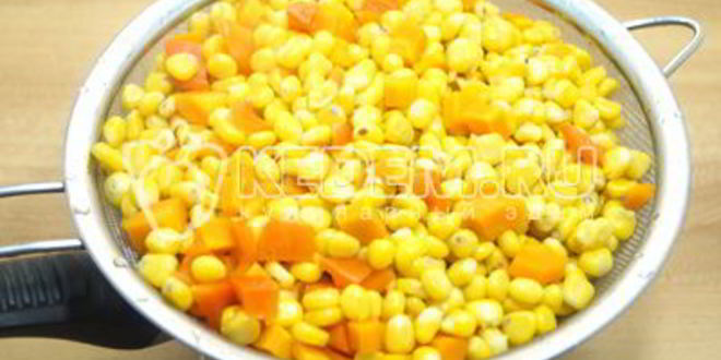 Рецепт заморозки овощей на зиму для гарнира с кукурузой