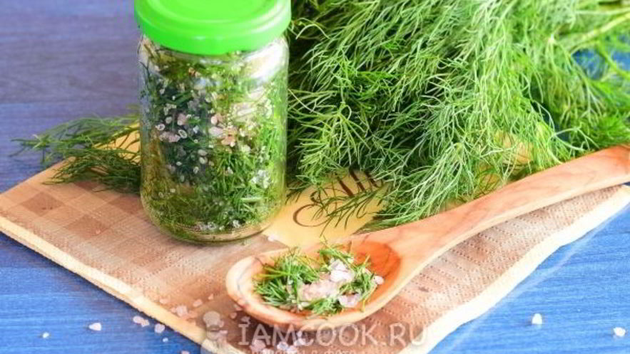 Рецепт засолки укропа на зиму