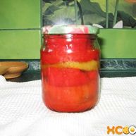 Рецепт Жареного болгарского перца, закрытого на зиму